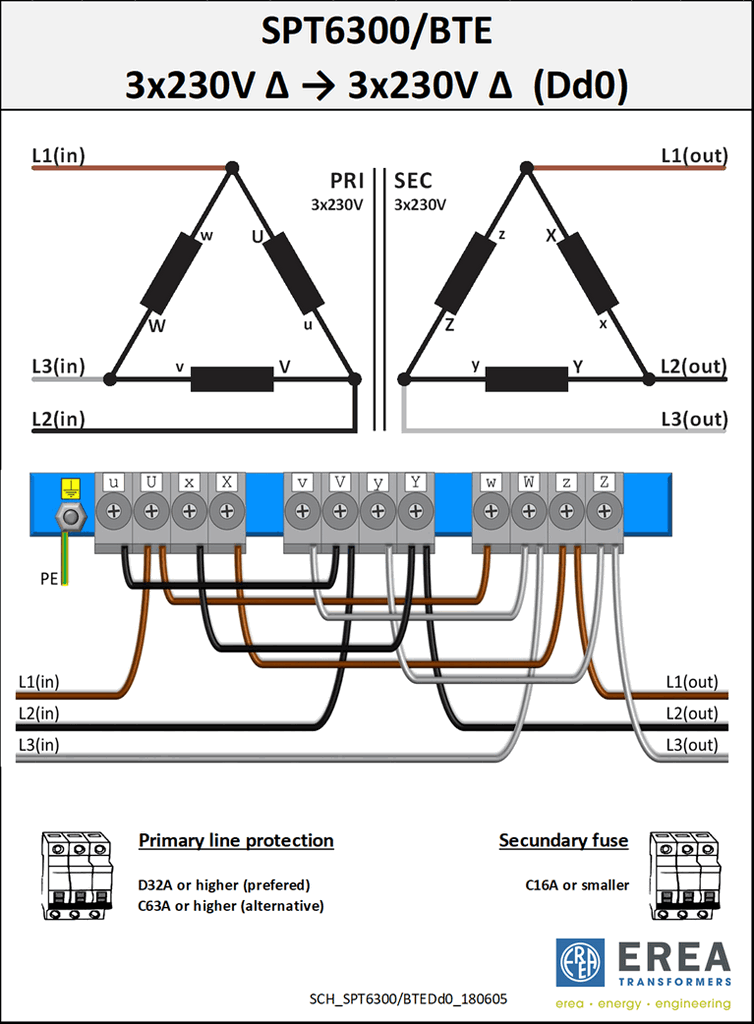 Connection Diagram DD0 SPT6300BTE