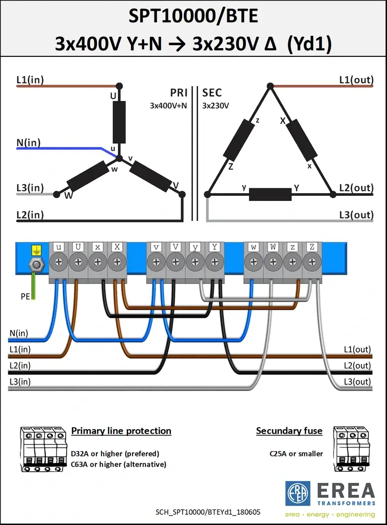 Connection Diagram Yd1 SPT10000BTE