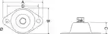 Damper block for transformer weight maximum 2000 kg