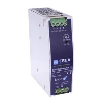 EREA 1fase geschakelde en gestabiliseerde gelijkspanningsvoeding (regelbaar) DR-SPS120W24V/BTE