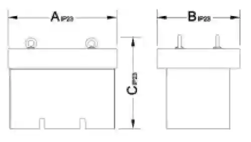 EREA IP23 Behuizing K23BTE/005